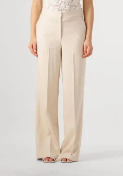 beige aaiko pantalon sonja stripe vis 526