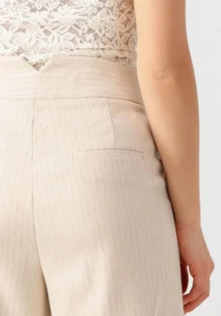 beige aaiko pantalon sonja stripe vis 526