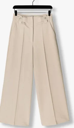 beige aaiko wijde broek nore buttons r pes 345