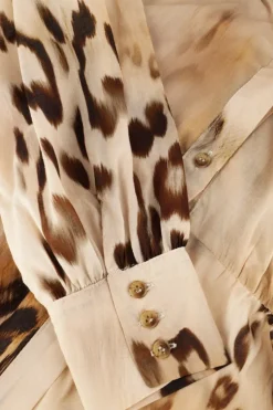 beige access maxi jurk 53-3392-0051