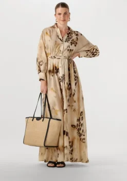 beige access maxi jurk 53-3392-0051