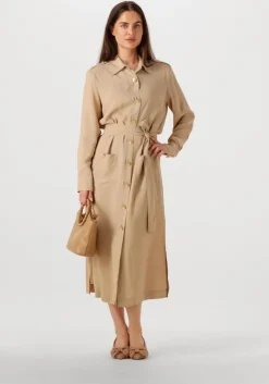 beige access midi jurk 53-3328-667