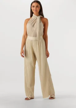 beige aimee the label wijde broek ramses