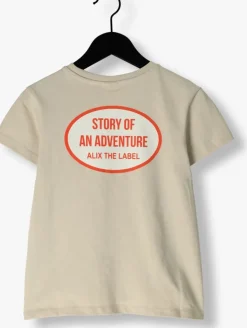 beige alix mini t-shirt oval t-shirt