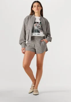 beige alix the label jack ladies woven cropped boucle jacket