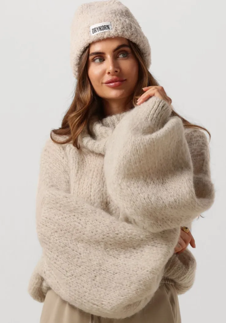 beige american dreams coltrui pepper roll neck cropped