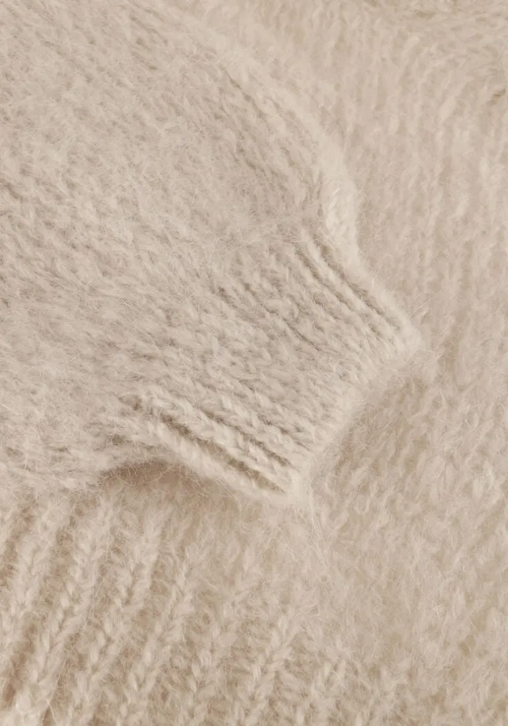 beige american dreams coltrui pepper roll neck cropped