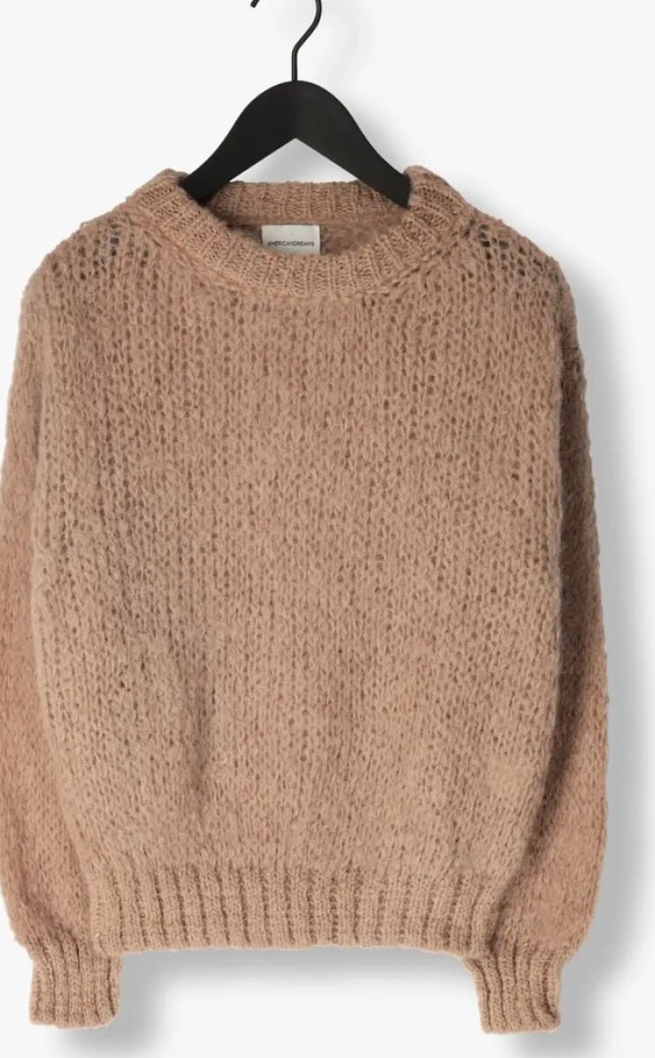 beige american dreams trui leonnie alpaca pullover