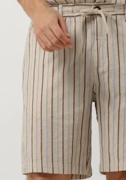 beige anerkjendt korte broek aklt jan structure ela shorts