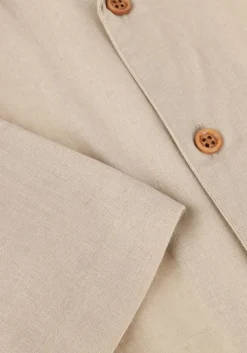 beige anerkjendt overhemden akleo sss cot/linen shirt