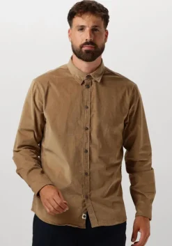 beige anerkjendt overhemd akleif solid cord shirt