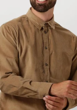 beige anerkjendt overhemd akleif solid cord shirt