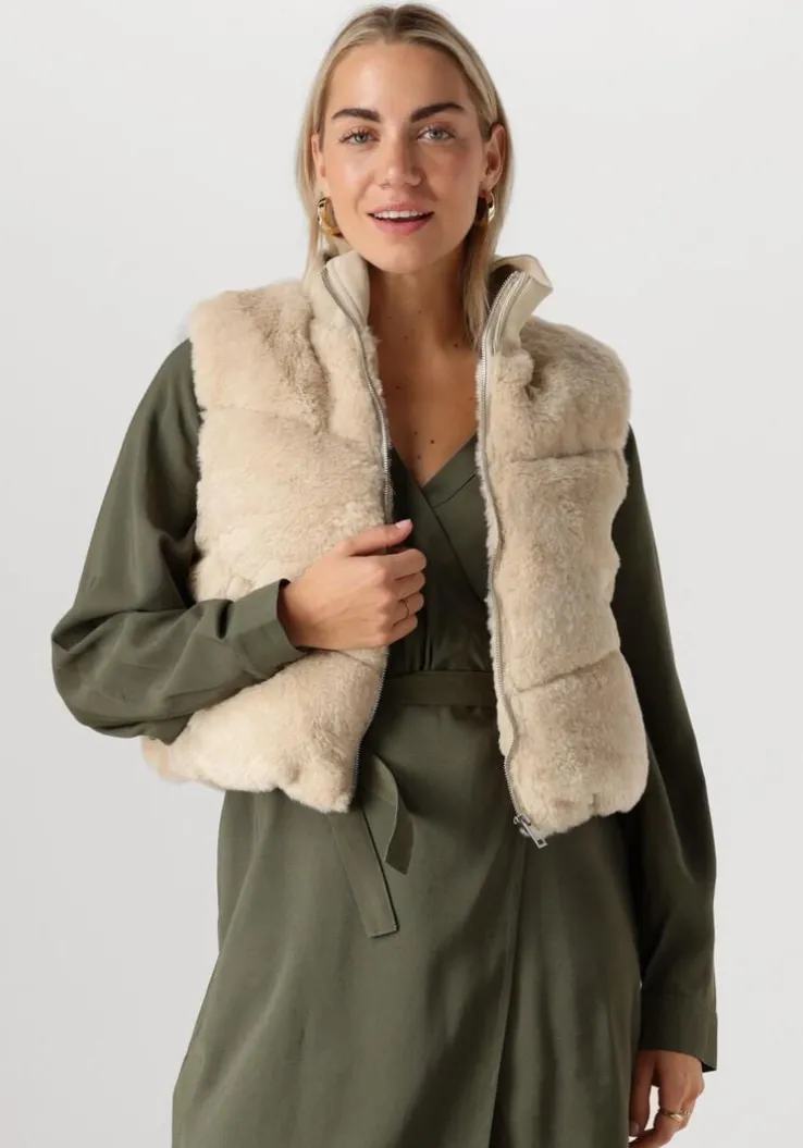 beige another label bodywarmer ellis