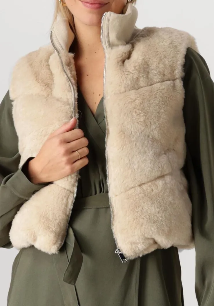 beige another label bodywarmer ellis