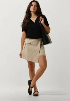 beige another label korte broek gwen skort