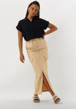 beige another label maxirok imane skirt