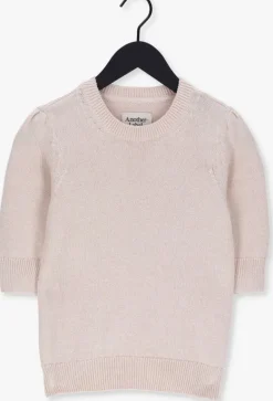 beige another label trui aster knitted pull