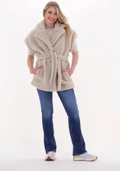 beige another label trui aster knitted pull