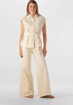 beige another label wijde broek nadine pants