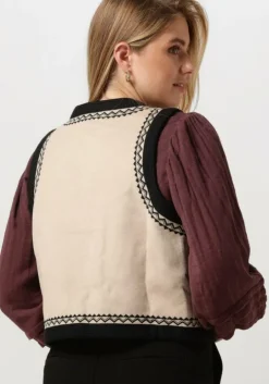 beige antik batik gilet wilma gilet