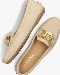 beige ayana mocassins 1202