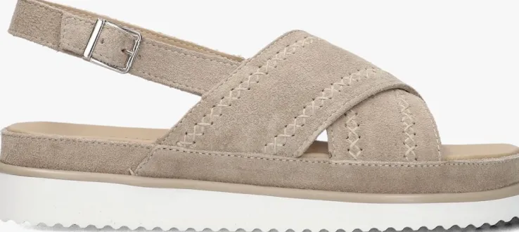 beige ayana platte sandalen 11863