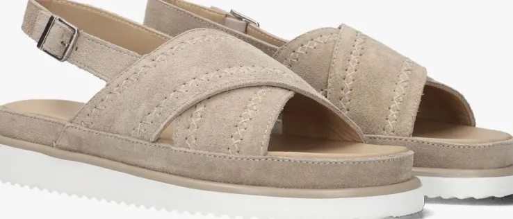 beige ayana platte sandalen 11863