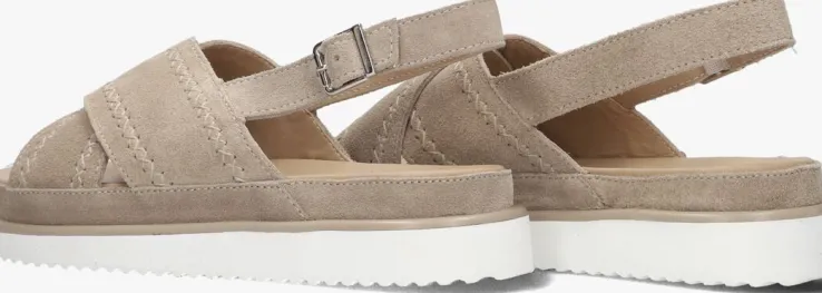 beige ayana platte sandalen 11863