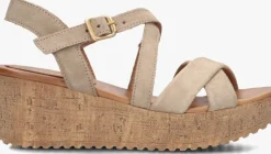 beige ayana sandalen met hak 722032