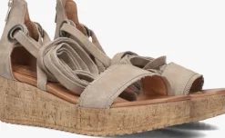 beige ayana sandalen met hak 722007