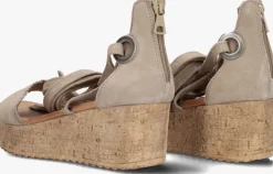 beige ayana sandalen met hak 722007