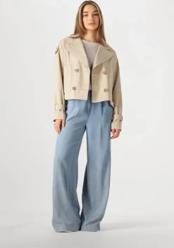 beige beaumont trenchcoats gracy short trench