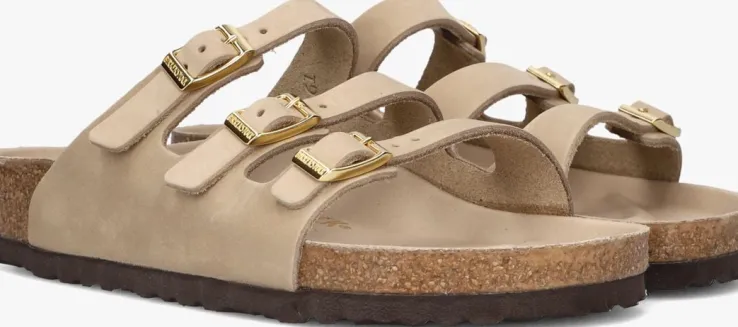 beige birkenstock badslippers florida