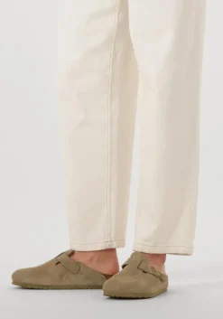 beige birkenstock instappers boston heren