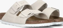 beige birkenstock teenslippers arizona soft