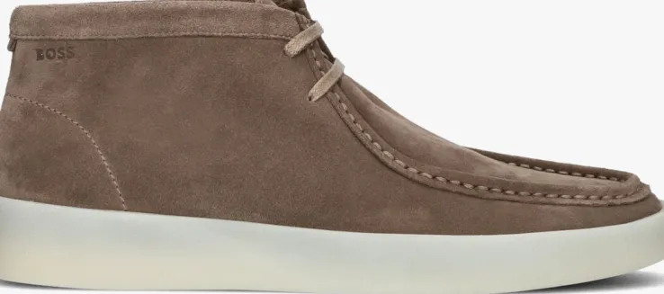 beige boss lage sneakers clay desb