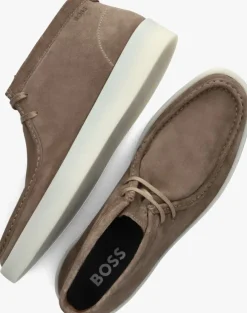 beige boss lage sneakers clay desb