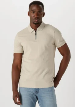beige boss orange polo passerzip