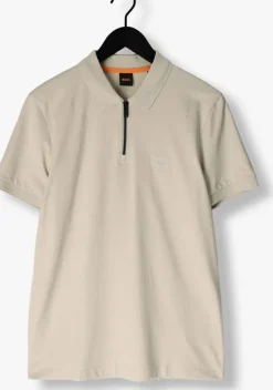 beige boss orange polo passerzip