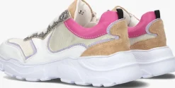 beige braqeez lage sneakers reece run