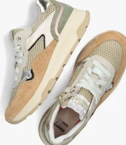 beige braqeez lage sneakers felix flow