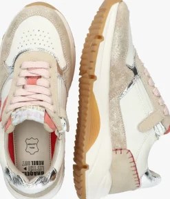 beige braqeez lage sneakers feedhra flow