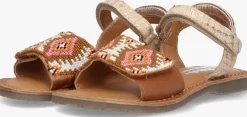 beige braqeez platte sandalen cally call
