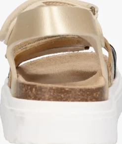 beige braqeez platte sandalen pia playa