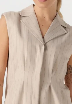 beige bruuns bazaar gilet urwa waistcoat