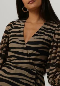 beige bruuns bazaar midi jurk phlox nora dress