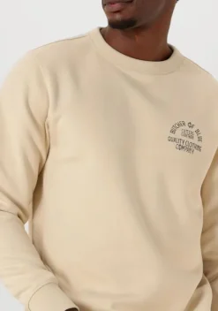 beige butcher of blue sweater army frat crew