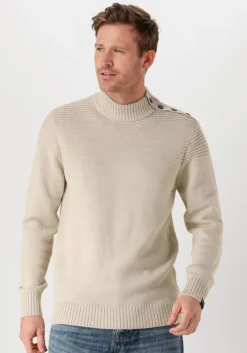 beige butcher of blue trui morris mock btn