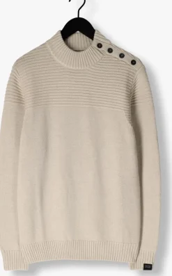 beige butcher of blue trui morris mock btn