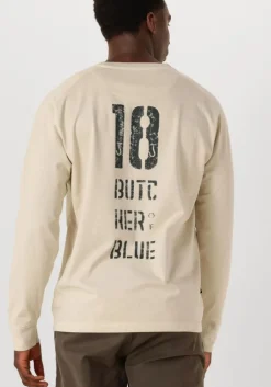 beige butcher of blue t-shirt army 18 bob loose tee ls